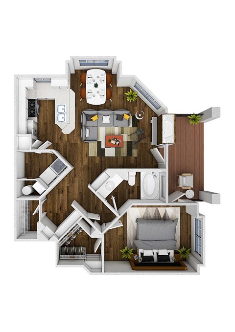 The Bluffs at Highlands Ranch Apartments in Highlands Ranch, Colorado Elkhorn Floor Plan